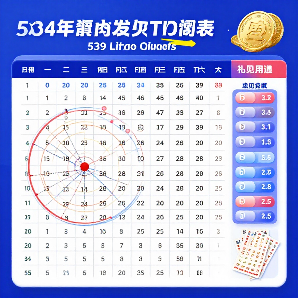 大樂透與539包牌注數成本對照資訊圖，附計算器、硬幣和台灣樂透票的現代設計
