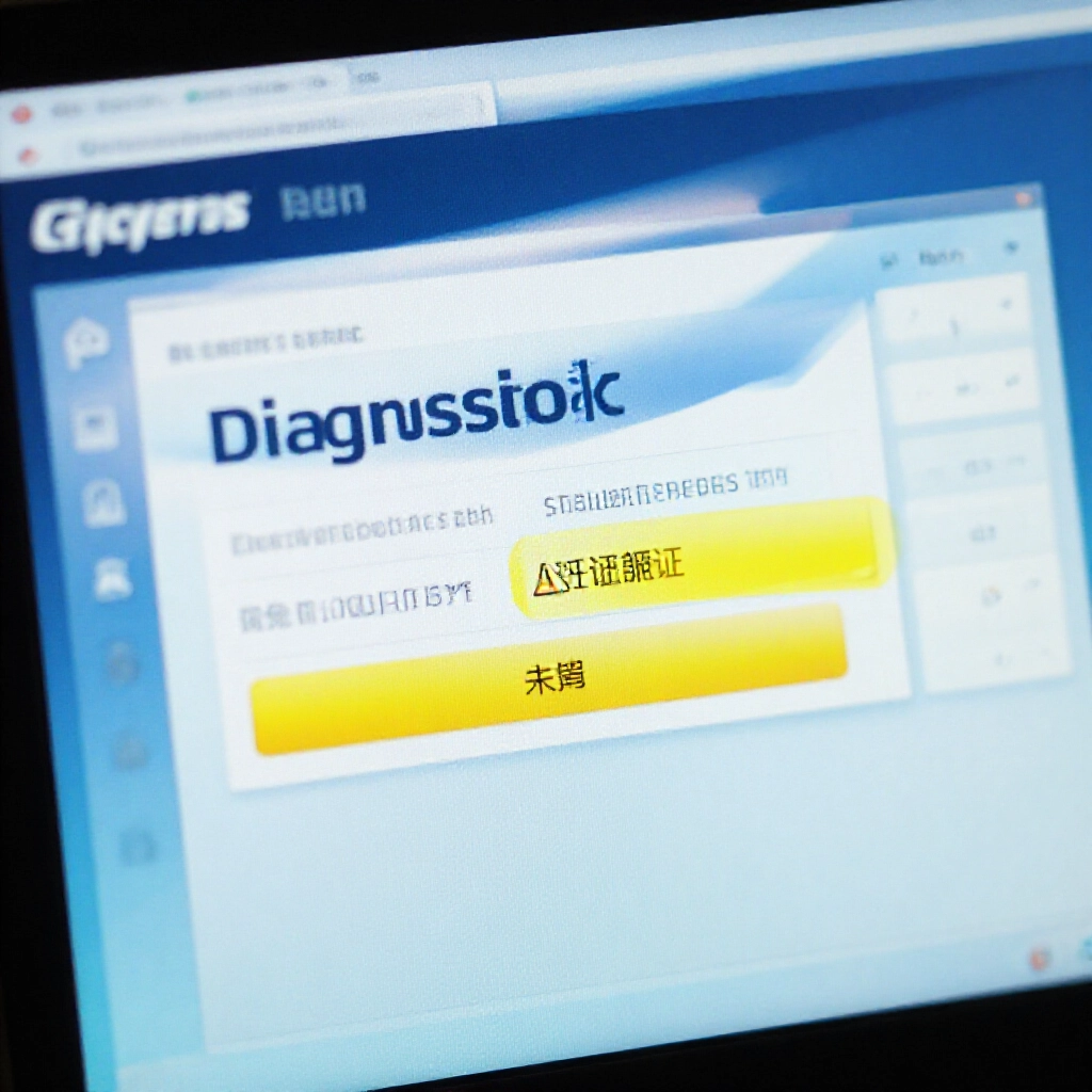closeup of computer interface displaying sports lottery virtual account status with verification failed alert highlighted yellow warning icons account binding section open diagnostic checklist overlay soft blue lighting focused on error message