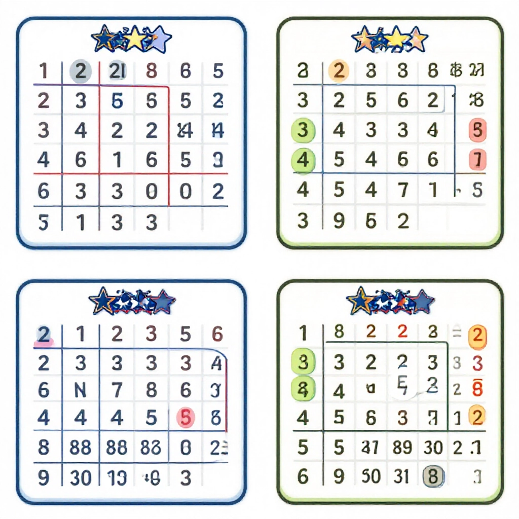 四星彩組彩規則流程圖，展示全不同24組、兩對6組、三同4組等排列組合路徑
