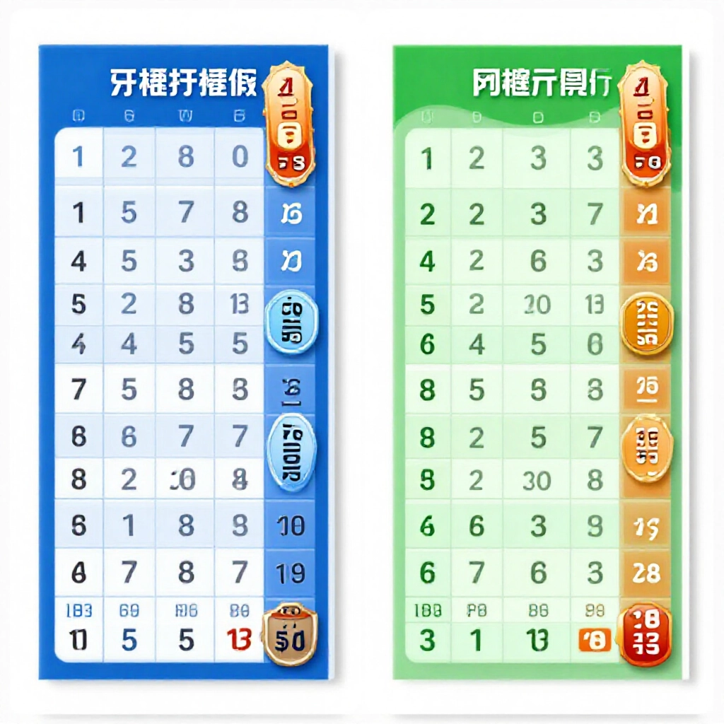 今彩539與39樂合彩彩券並排比較,一張純數字一張多彩組合,對照獎項徽章,藍綠色調乾淨分析圖表背景